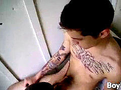 lean lads with enormous cocks enjoy rough anal fucking