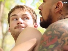 Boomer Banks and Max Adonis in a hardcore bear jock showdown