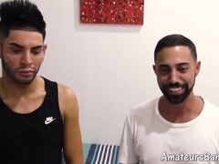 Real amateur studs give blow each other before rawpounding