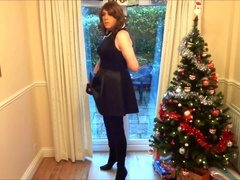 Alison in Thigh Boots - Wanking under the christmas tree 6