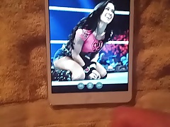 WWE Diva AJ Lee cum tribute #4