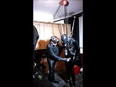 Heavy Rubber Gimp Latex Bondage Breath Control and Estim