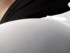 horny crossdresser spraying cum
