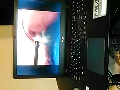 A hot black guy jerking to my ass