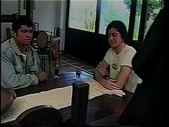 Hot guy takes a long Brazilian cock down his throat on knees