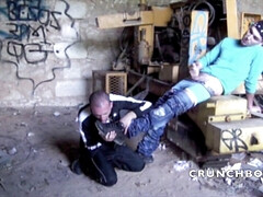 Senaker submssion outdoor by his best friend