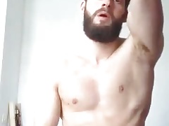 Bearded guy edging