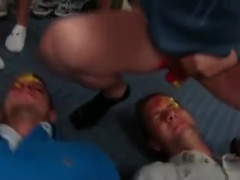 Hazed college freshers playing gay sex games