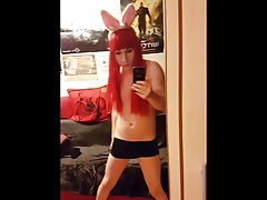 German Red Hair Bunny Femboy Tranny Hottest on Earth
