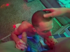 416 - Lean fellow gets porked around with giant rods at a soiree