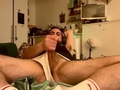 Like black tank top & white, shorts