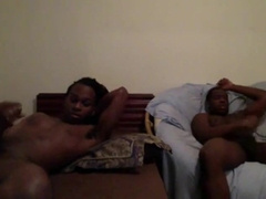 Str8 buddys jerking together watching porn 6