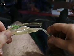 Doctor examen men  catheter slow piss
