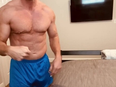 Jerk at it again! Muscle dilf
