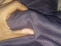 Masturbating