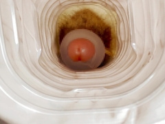 My favourite artificial slit got creampied by my man rod.