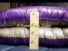 Humping Giant Down Comforter Until Cum