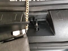 rub my penis on customer MICHEAL KORS bag