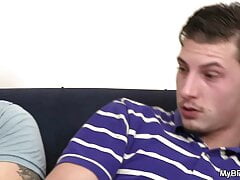 Dude sucks and rides gay boyfriend's dick