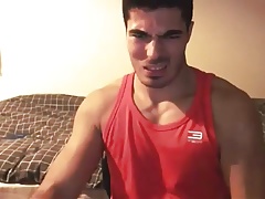 Hot str8 guy jerks off