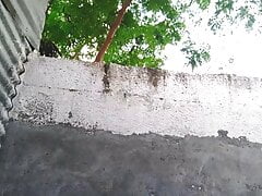 Risky Pissing In Public Toilet