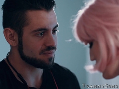 Trans Lena Moon surrenders hole to comfort her sad stepbro Dante Colle