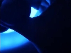Blue Vision Gloryhole Big cock cum on tongud 2