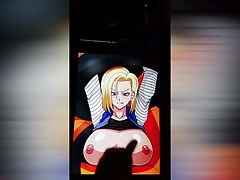 Android 18 Big Tits Cum Tribute