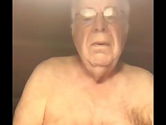grandpa cum on webcam
