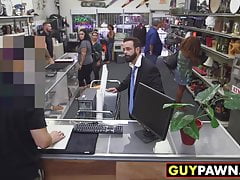 Unhappy customer given ass to fuck and a blowjob to relax