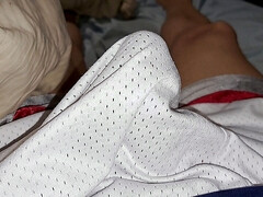 HlywdJay - Amateur big cock BBC masturbation POV with massive homemade cumshot