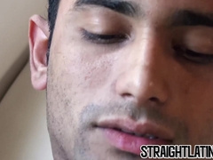 Straight Latina dude gets meat in butt & cum on face P-O-V
