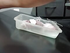 Hot wax with 2b estim cumshot