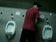 Bigcockflasher Wanking in public restroom 2