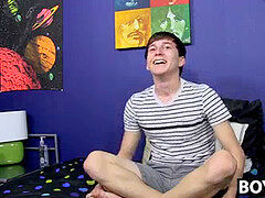 mouth-watering fellow strips and drains off after a series of questions
