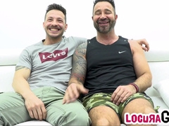 CrazyGay - John Brachalli plumbs rock-hard with Martín Mazza on the bed