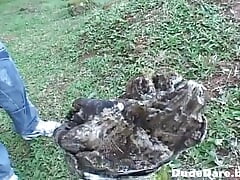 Dude magically makes a stud whom they assfuck hardcore in the wild