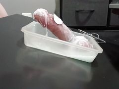 Hot wax with 2b estim cumshot