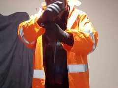 Latex Boy in Pvc Layers