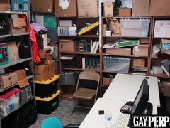 Inked shoplifter cums hard while being fucked raw and deep