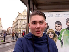 Adorable young 18+ twink takes it on all fours