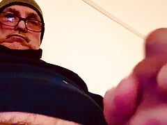 Dad shows off his erection