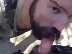 Bearded Daddy Gives Facial in the Woodstv