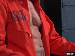 Jock Buttfuck goes wild with a facial cumshot while getting his big dick drilled