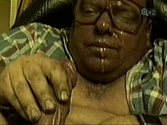 Dad Kal self facial cumshot in slow-movement