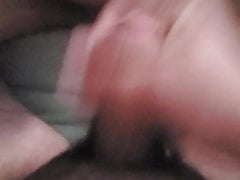 Blowing a load on a Friends Cock