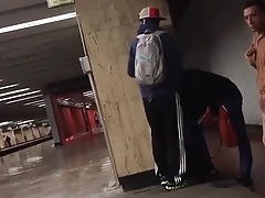 What is going on in the subway