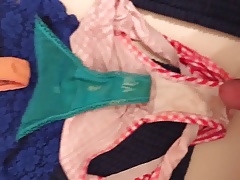 Load on her panties