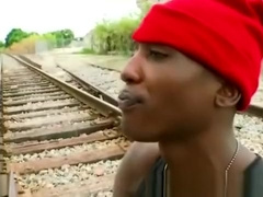 Gay interracial outdoor gangster fuck