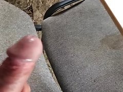 Quick outdoor jerk and cum